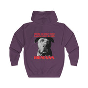 Unisex Full Zip Hoodie There Is Only One Dangerous Breed HUMANS